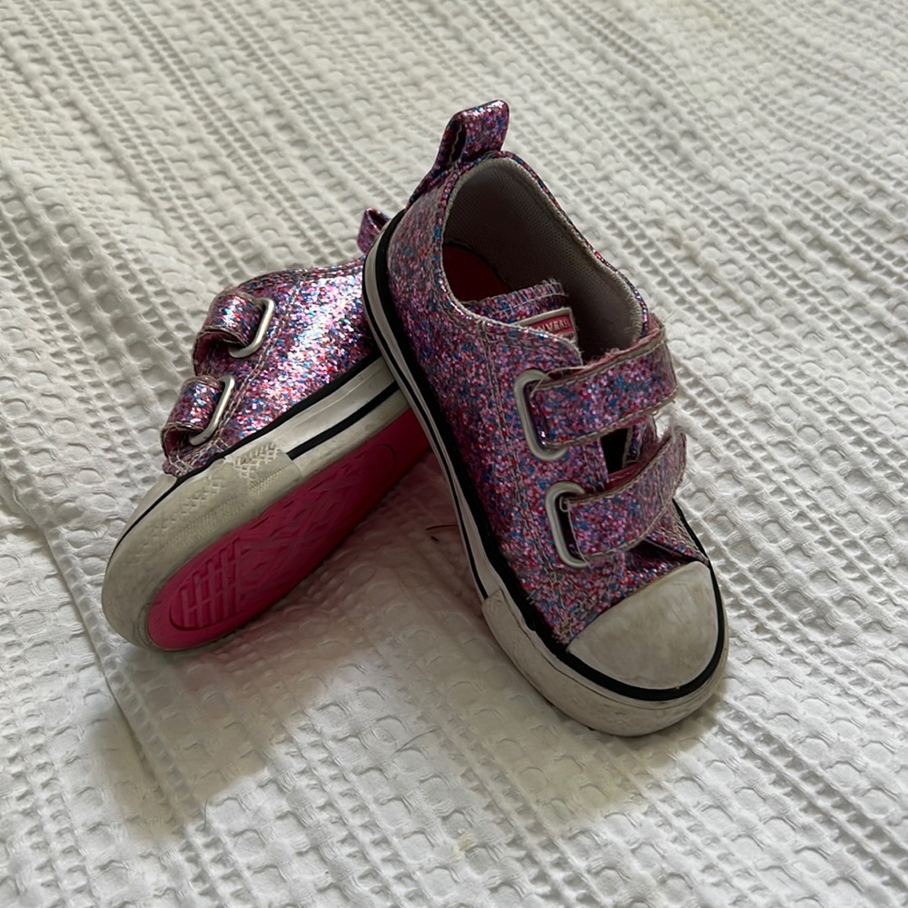 Converse All Star Pink/Purple Glitter Sneaker